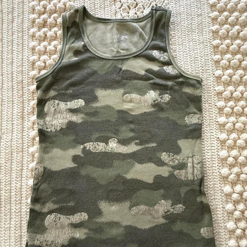 Justice Women's Green and Khaki Vest